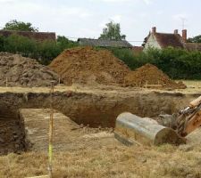 Terrassement du puits canadien