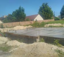 Coulage de la dalle du RDC