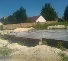 Coulage de la dalle du RDC