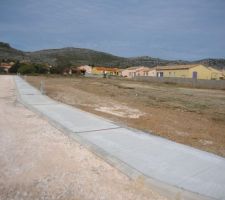 Terrain apr&egrave;s d&eacute;frichage et 1&egrave;re all&eacute;e