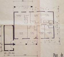 Plan de la construction de la maison en 1979