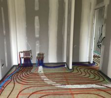 Plancher chauffant système deux zone à l?étage