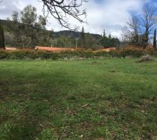 Plateforme ou sera implant&eacute; la future maison.