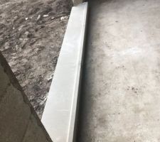 Appuis de fenetre baie vitrée monté