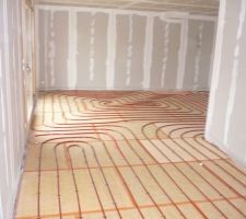 Plancher chauffant sejour