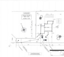 Voici la position de la maison sur le terrain.