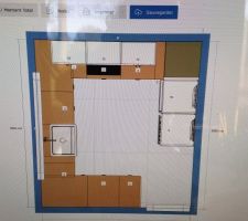 Plan cuisine frigo comme encastré