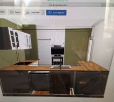 Plan cuisine frigo comme encastré