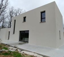 Enduit façade arrière