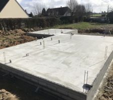 Dalle vue fa&ccedil;ade nord de la maison