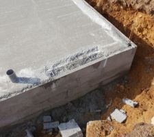 Défaut dans la dalle au niveau du garage