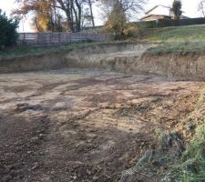Début du terrassement dernière semaine de novembre 2017 le projet commence enfin après 1 an de démarche pour lancer le projet.