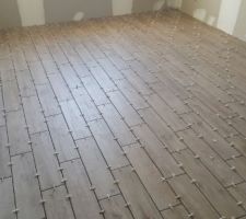 Pose du carrelage