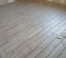 Pose du carrelage