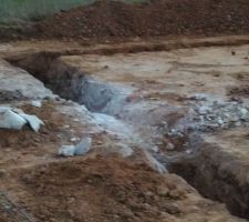 Surprise du silex dans les fouilles