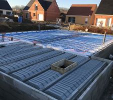 Mise en place du plancher chauffant
