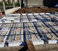Chauffage dans dalle de compression