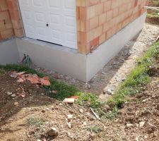 Réalisation de l'enduit de soubassement