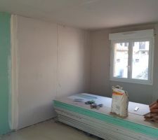 Avanc&eacute;e du Placo jour 2