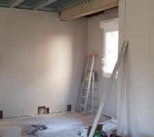 Avanc&eacute;e du Placo jour 2