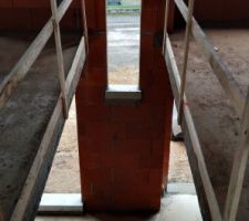 Vu sur la fenêtre de l'escalier depuis l'étage