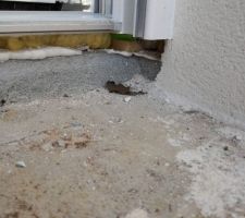 Cales en bois sous les portes...