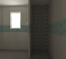 Choix carrelage salle de bain (simu  3D réaliste)