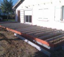 Sousbassement et poutrelles