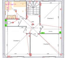 Plan électrique du 1er étage