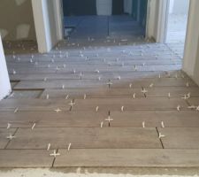 Pose carrelage couloirs