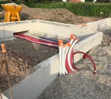 Pose des gaines extérieures