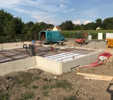 Pose des gaines électriques et sanitaires
