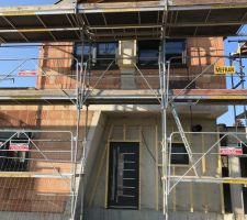 Mise en place de la structure du bardage