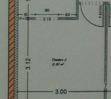 Plan de la chambre parentale