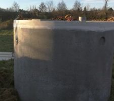Citerne de récupération des eaux de pluies arrivée