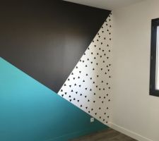 07.03.19 cloison mise dressing et deco mural et lustres &ccedil;a prend forme .... hihi