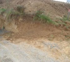 On a voulu agrandir le passage vers le garage, pas facile