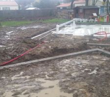 Fondation de la terrasse