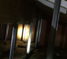 Photo fixation faux plafond sur chevrons 1