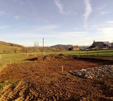 Terrassement fait par nous.