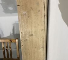 Poutre avant ponçage