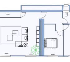 Plan d'aménagement de l'étage