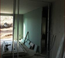 Salon - séjour - salle à manger - Préparation de la verrière.