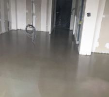 Coulage de la chape du RDC