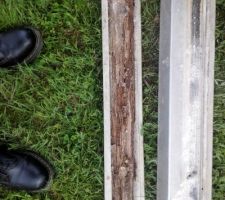 Une idée de ce à quoi pouvait ressembler la lisse basse dans notre maison.