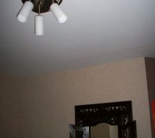 Le luminaire de l'entr&eacute;e.