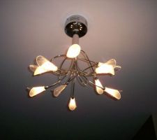 Le luminaire du salon.