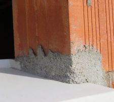 Seuils des fen&ecirc;tres pos&eacute;s