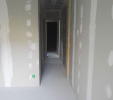 Joints de placo dans chambre