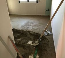 Chape des chambres, qui accueillera le parquet.